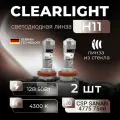 Линзы светодиодные ClearLight MINI PRO, для фар Н11, 50Вт, 4300К, 2 шт.