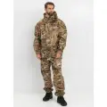 Костюм-дождевик мужской Huntsman ВВЗ Склон-2 ветровлагозащитный туристический, для рыбалки и охоты, таффета рипстоп, цвет мультикам (р.48-50/176)
