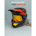 Мотошлем FOX PLUTO G2 L, кросс/эндуро, унисекс, ABS-пластик/хлопок, сертификация DOT