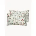 Наволочки 50х70 - 2 шт глория (икеа GUELDER) цветочный принт, сатин, лиоцелл KL-3598453