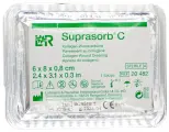 Повязка Супрасорб С (Suprasorb C) из натурального коллагена способствует заживлению ран, 6х8см, 20482 (Поштучно (1 штука))