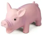 Triol Игрушка для собак из латекса Розовый поросенок,120мм, 2 шт.