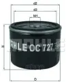Фильтр масляный Mahle/Knecht арт. OC727