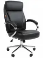 Chairman Офисное кресло Chairman 794 Россия хром нат. кожа/экокожа черная