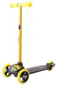 Самокат 3-х кол. Y-SCOO RT TRIO DIAMOND 120 Monsters 1 высота с блокировкой колес yellow Zerro