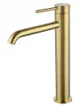 Смеситель для раковины высокий WONZON & WOGHAND, Брашированное золото (WW-88239017-BG)