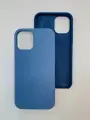 Чехол Aiwo Silicone Case, для iPhone 12 Pro Max, голубой, без застежки