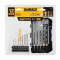 Набор сверл по металлу DEWALT DWAH1182 Black and Gold IMPACT READY, 12 шт