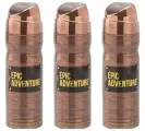Emper Дезодорант для мужчин Epic Adventure, 200 мл, 3 шт