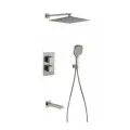 Душевая система скрытого монтажа Grocenberg GB5050NK Никель с Термостатом Vernet (Франция)