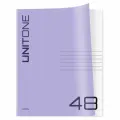 Тетрадь 48л. клетка BG UniTone. Neon, пластиковая обложка, неон сиреневый