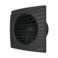 Вентилятор осевой вытяжной SILENT 5C Matt Black с обратным клапаном D125 DICITI