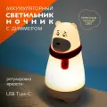Светильник ночник / декоративный светильник Jazzway Мишка JS7-BEAR-rd