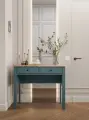 Туалетный столик ГУД лакк Сага, с 2 ящиками 92х45 бирюзовый / ясень, МДФ, ЛДСП