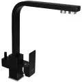 Смеситель для кухни с подводкой питьевой воды Wisent цвет черный (W4333-3-22)