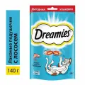 Dreamies лакомство для кошек, подушечки с лососем (12шт в уп) 140 гр