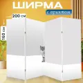 Ширма Кошка, стена, угол раскладная перегородка для зонирования с принтом на холсте