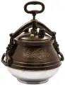 Афганский казан 8 л, алюминий, цвет: коричневый, тип плиты: для газовой плиты