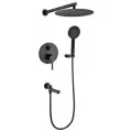 Душевая система Grohenberg GB5001, латунь, черный матовый, встраиваемая