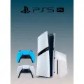 Игровая приставка Sony PlayStation 5 PRO (Digital) + дисковод + 2-й геймпад (голубой, Starlight Blue)