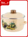 Сферическая эмалированная кастрюля appetite Avocado 3 л 1MC181P