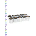 Термотрансферная красящая лента Риббон WAX RESIN (Ролик) 60ммх300м (Втулка 60мм, 1 дюйм), 10 шт.