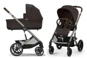 Коляска 2 в 1 Cybex Balios S Lux NEW 2025на шасси Taupe (Chocolate Brown)