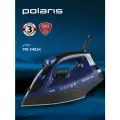 Утюг для одежды с отпаривателем Polaris PIR 2481K, керамическая подошва, синий