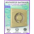 Вентилятор вытяжной Diciti SLIM 5C Champagne, D 125 мм, с обратным клапаном