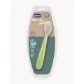 Ложка для прикорма силиконовая 6 мес+ Chicco Softly Spoon зеленая