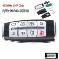 6/8 кнопок, умный дистанционный автомобильный брелок, 433 МГц, замена чипа ID47 для GENESIS GV70 GV80 G80 2021 2022 2023 2024 2025, 95440-DS010