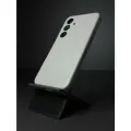 Leather Case S24/Кожаный чехол-накладка на Galaxy S24 (Галакси С24) премиум, цвет бежевый