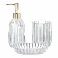 Набор для ванной, 3 пр, стекло/пластик, Alala