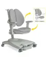 Детское компьютерное кресло ErgoKids Clever Duo Grey (арт. Y-116 G) с регулируемыми подлокотниками и подставкой для ног
