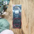ChiaoGoo Knit Red Circular Изогнутые круговые металлические спицы 80 см 2.25 мм