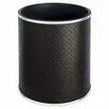 Ведро для мусора Geralis M-PBH1-S Punto цвет Черный, кант Хром, 6 л
