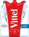 Минеральная вода Vittel / Виттель негазированная ПЭТ 1.5 л (6 штук)