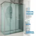 Душевой уголок GWMPSLRC865 75x120 см, цвет фурнитуры хром блестящий, стекло бесцветное закаленное 8/6 мм