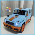 Машинка коллекционная Mercedes-Benz Gelendwagen G63, 1:18, инерционная, металлическая, голубая