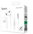 Проводные наушники вкладыши HOCO M101 Max Crystal, AUX Jack 3.5mm, 1.2 м, белый