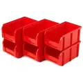 Набор ящиков Стелла-техник V-2-К6, 23.4x14.9x12 см, красный, 6 шт.