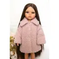 Одежда для кукол 32-35см Paola Reina, Vidal Rojas, Berjuan и др, Шубка для кукол, светло-розовый (ягненок)