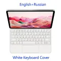 Smart Magic Keyboard для iPad Pro 13-дюймовый магнитный чехол M4 2024 Folio Pro 13 A2925 A2926 A3007 TouchPad с подсветкой, чехол для клавиатуры, White-Russian, iPad Pro 13 M4