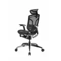 Премиум эргономичное кресло GT Chair Dvary Pro X, чёрный, регулировка глубины сиденья, 5D подлокотники