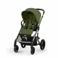 Коляска прогулочная Cybex Balios S LUX NEW 2025 Moss Green с дождевиком