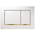 Кнопка смыва GEBERIT 115.080.KK.1 Omega 30 21 см белый/золото