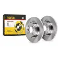 Диск переднего тормоза HOFER HF130284 для автомобилей Renault Logan (04-) с АБС, комплект 2 шт.
