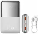 Внешний аккумулятор Baseus Bipow Pro Digital Display Fast Charge Power Bank 20000mAh (белый)