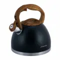 Чайник 2,7 л. из нержавеющей стали со свистком Kamille KM-1087 (2,7 л. / черный)