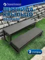 Лестница крыльцо к дому, 2 ступени с ДПК, ООО ТехноАгрегат